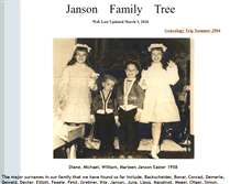 Tablet Screenshot of jansonfamily.com